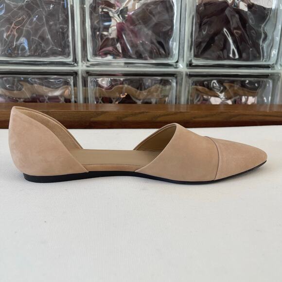 Jenni Kayne d'Orsay Pointed Toe Flats Napa Leather Natural Size 38.5 - Picture 5 of 14